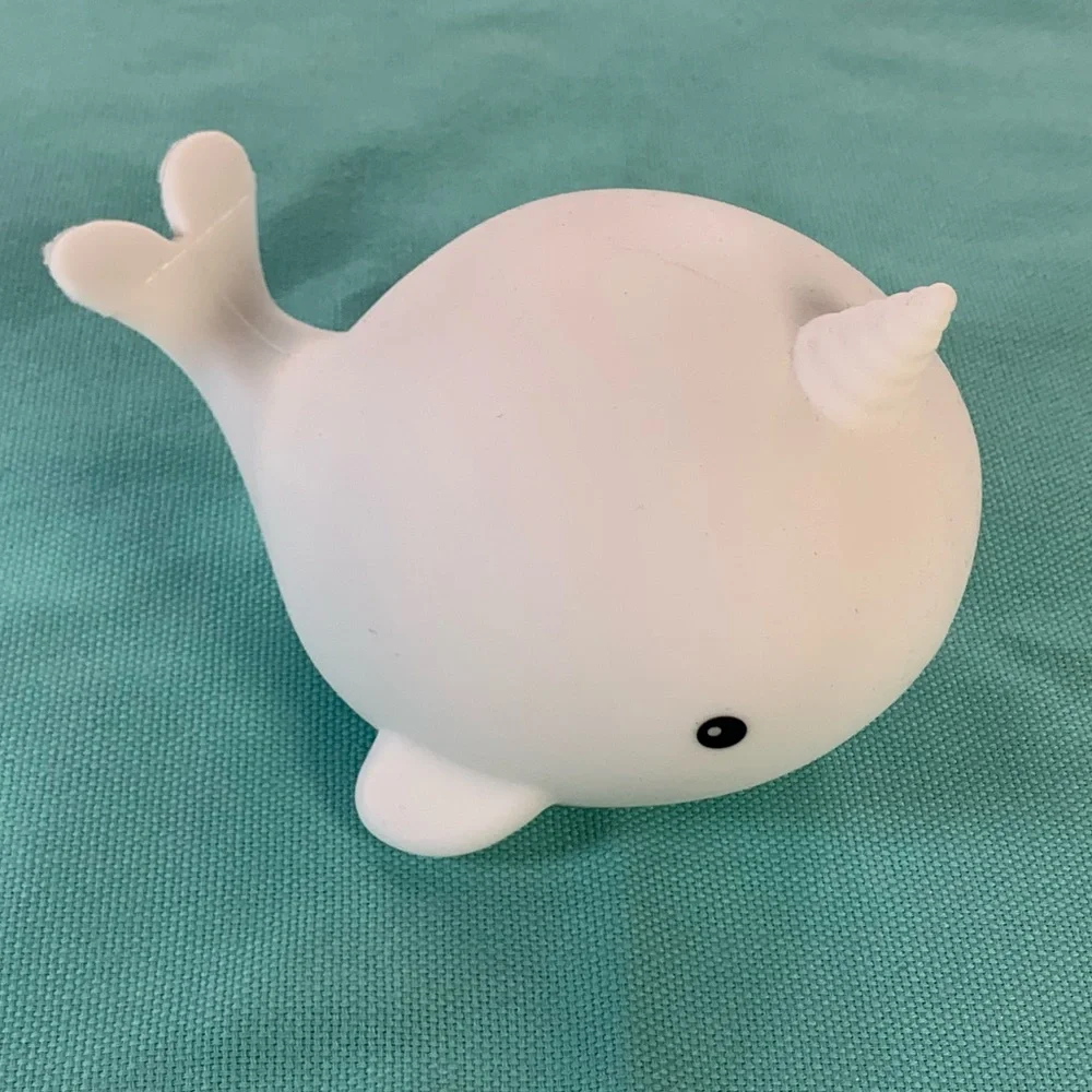 Color Changing Night Light Desk‎ Lamp Kids Room Baby Whale 🐳 USB Chargeable